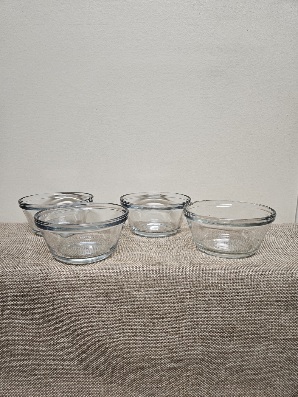 Anchor Hocking Clear Glass Prep Bowls Set of 4